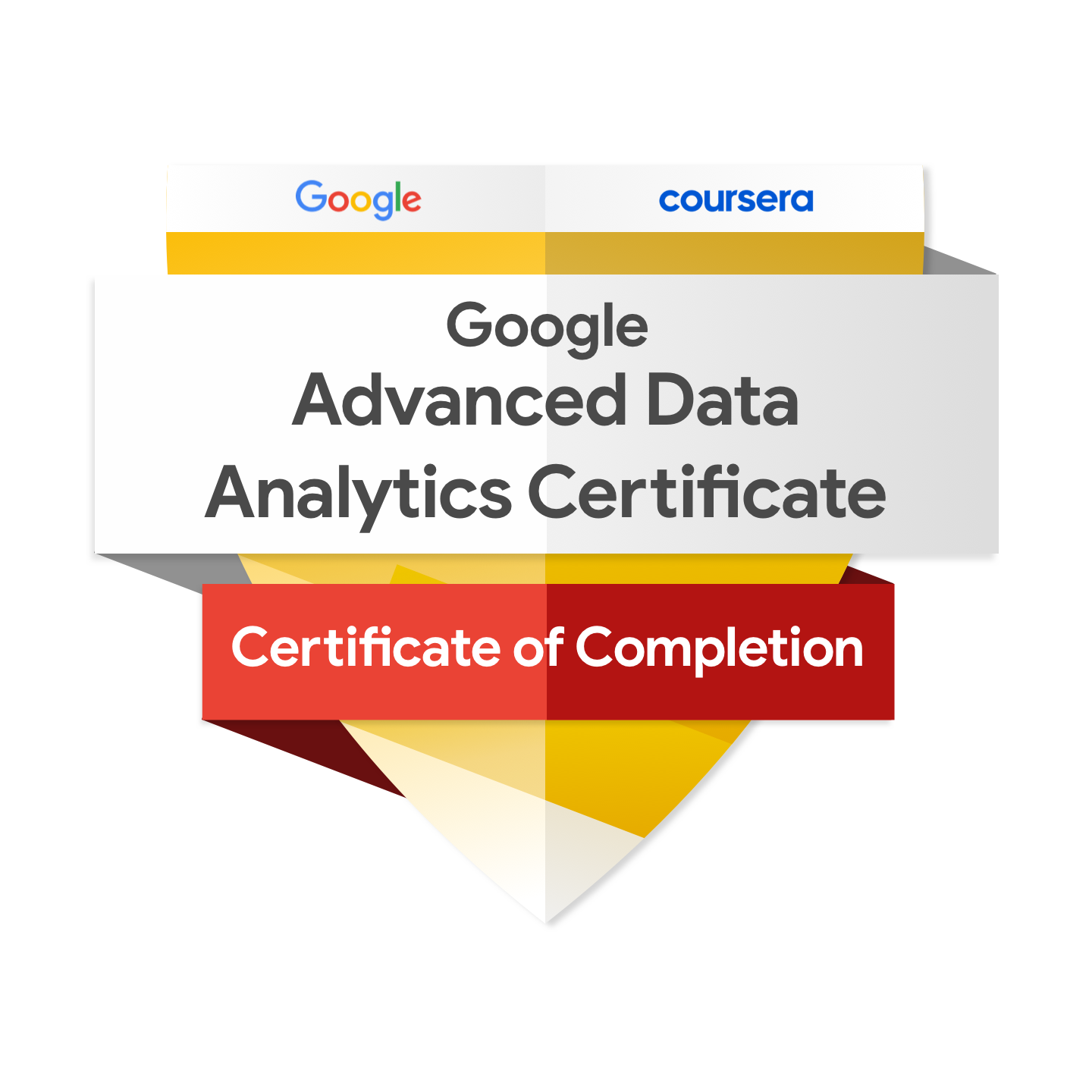 Google Advanced Data Analytics Certificate badge